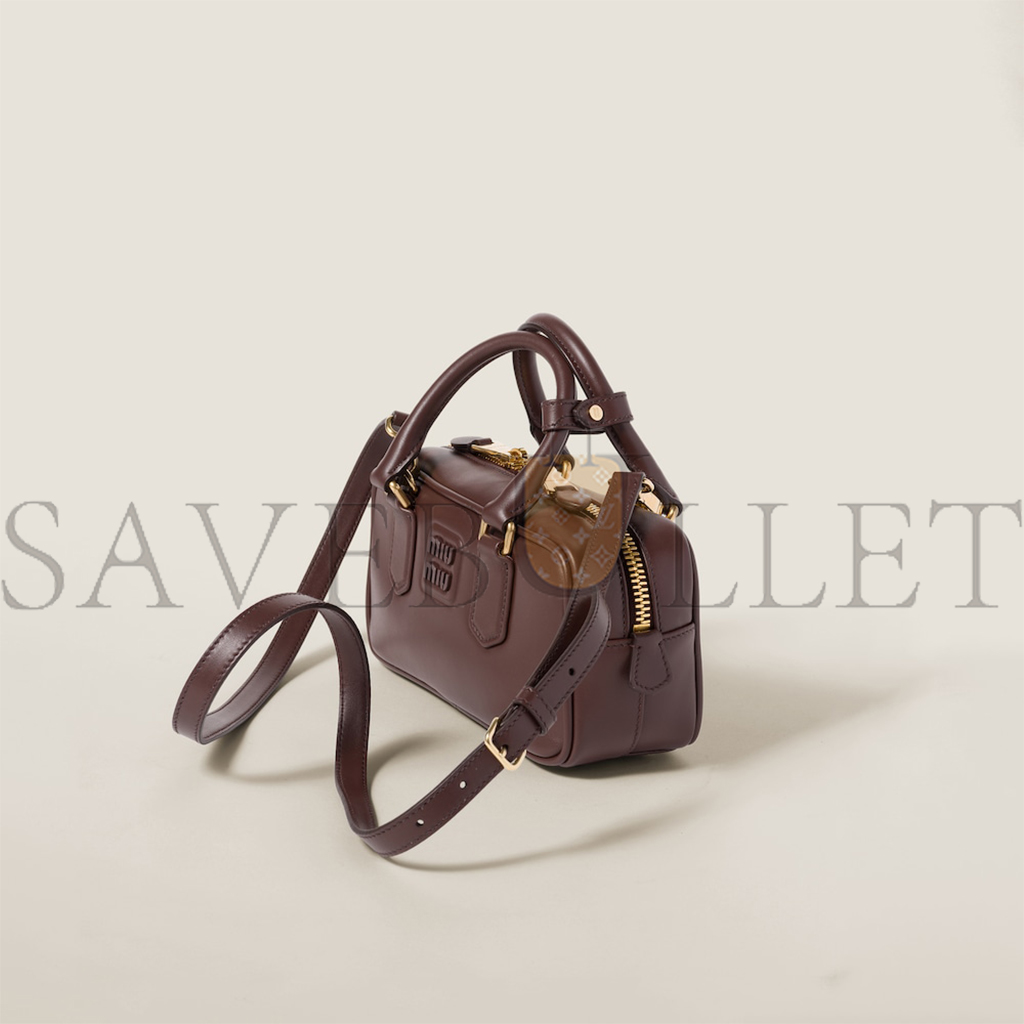 M*um*u arcadie leather bag 5bb142 (22*10.5*7.5cm)